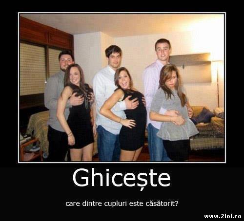 Ghiceşte care dintre cupluri este căsătorit? poze haioase