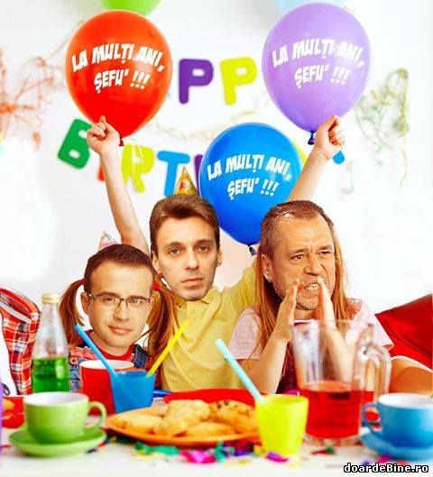 Angajații Antena 3 își sărbătoresc șeful poze haioase