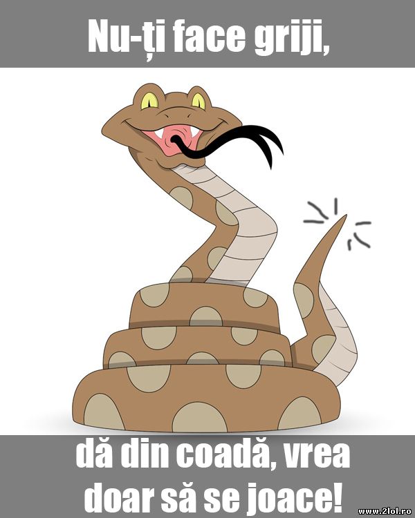 Nu te speria, vrea doar să se joace poze haioase