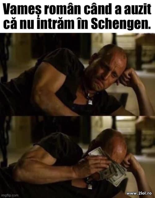 Vames roman cand a auzit ca nu intram in Schengen poze haioase