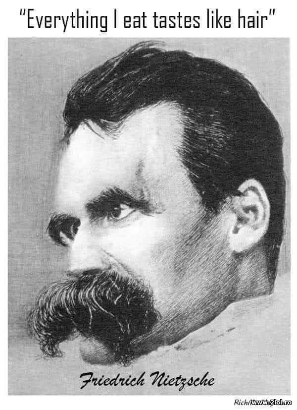 Everything I eat tastes like hair poze haioase