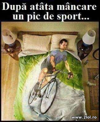Dupa mancare un pic si sport poze haioase