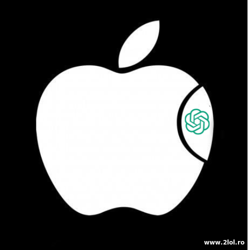 New Apple logo after using ChatGPT - OpenAI poze haioase