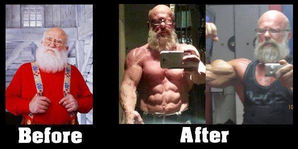 Moș Crăciun, după ce duce cadourile poze haioase