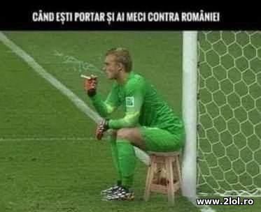Cand esti portar la un meci al Romaniei poze haioase