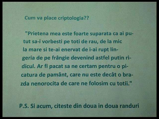 Criptologia poze haioase