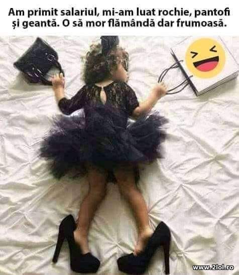 Mi-am luat rochie, pantofi si geanta poze haioase