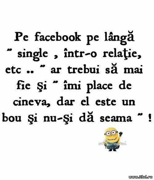 Pe facebook ar trebuii introdusă încă o stare poze haioase