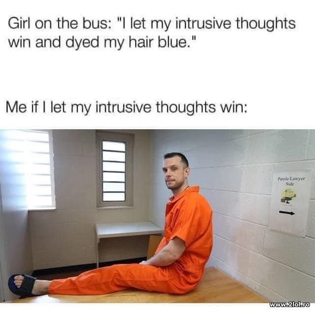 I let my intrusive thoughts win and dyed my hair poze haioase