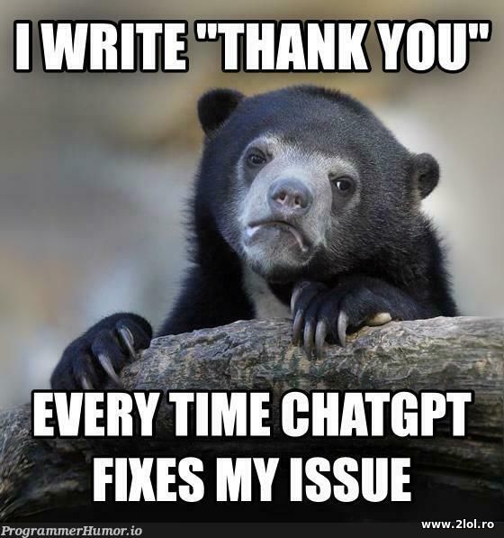 I write thank you on ChatGTP poze haioase