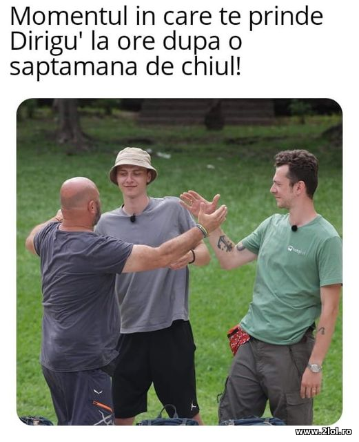 Cand te prinde Dirigu la ore dupa o saptamana de poze haioase