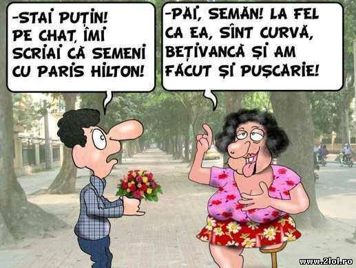 Păi ce, nu seamănă cu Paris Hilton? poze haioase