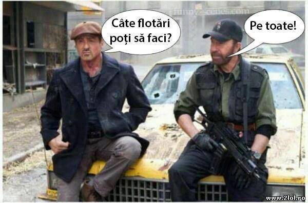 Câte flotări poate să facă Chuck Norris poze haioase