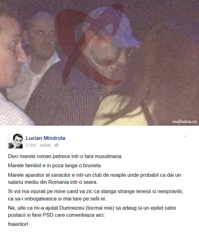 Lucian Mîndruţă, după ce Ponta ar fi în Dubai poze haioase