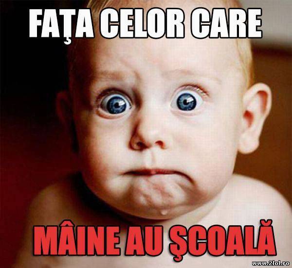 Când mâine ai şcoală poze haioase