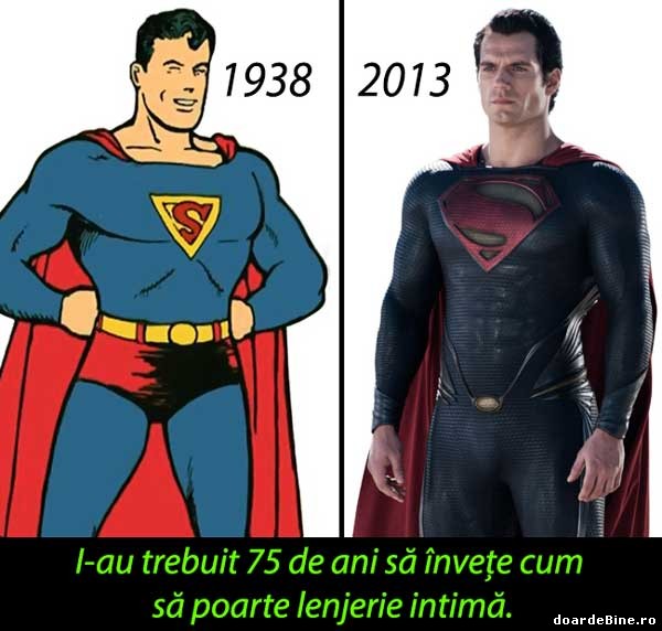 Superman învaţă greu poze haioase