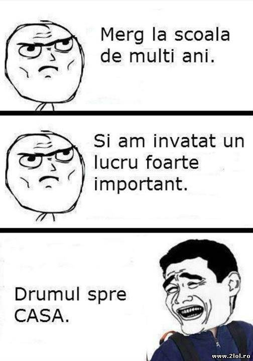 După ani de şcoală am învăţat un lucru important poze haioase