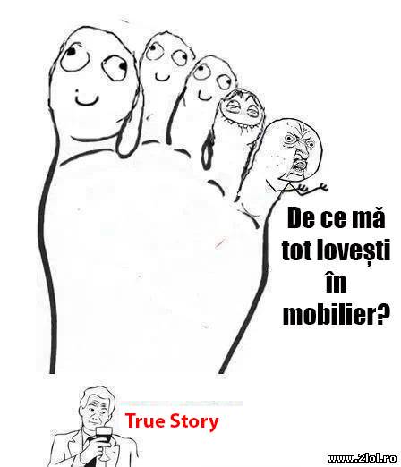 Dacă degetul mic de la picior ar vorbii poze haioase