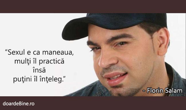 Florin Salam, despre sex poze haioase
