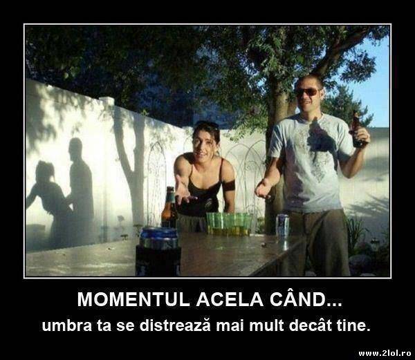 Când umbra ta se distrează mai mult decât tine poze haioase