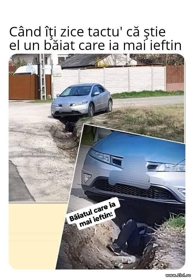 Stie el un baiat care ia mai ieftin poze haioase