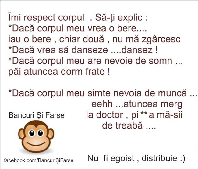 Îmi respect corpul poze haioase