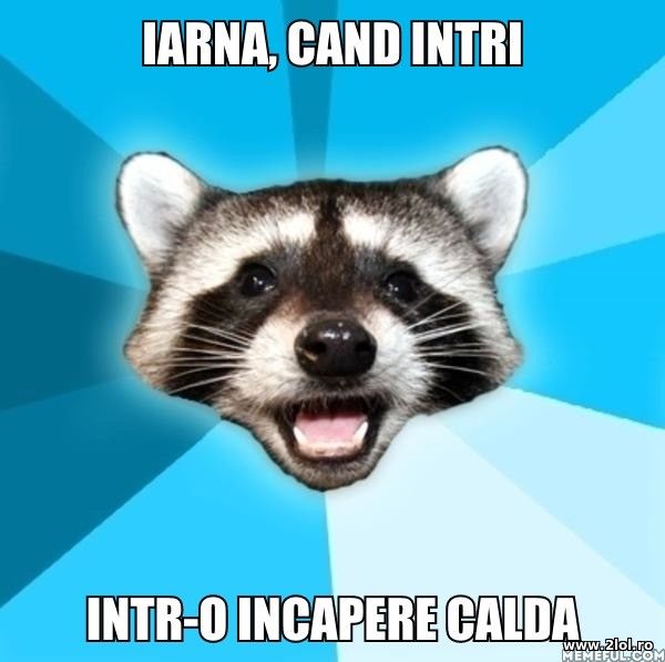 Iarna, cand intri intr-o incapere calda poze haioase