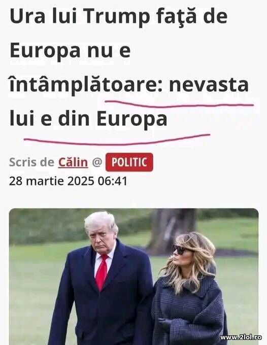 Ura lui Trump pentru Europa poze haioase