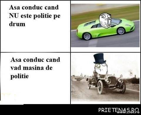 Condusul în funcție de poliție poze haioase