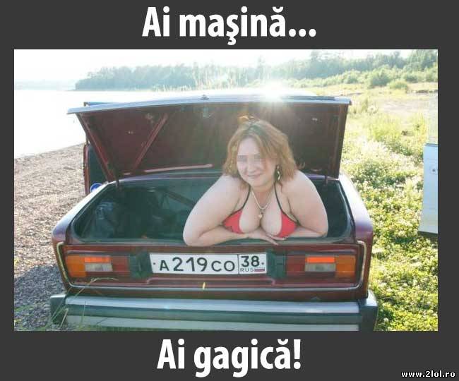 Aşa-i când ai maşină poze haioase