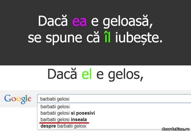 Dacă el e gelos poze haioase