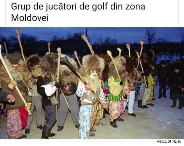 Grup de jucatori de golf din zona Moldovei poze haioase