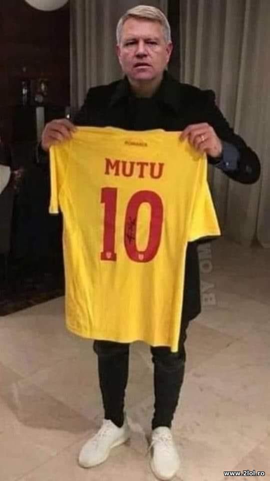 Mutu - Klaus Iohannis poze haioase