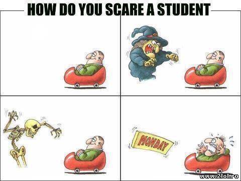 Asa sperii un student poze haioase