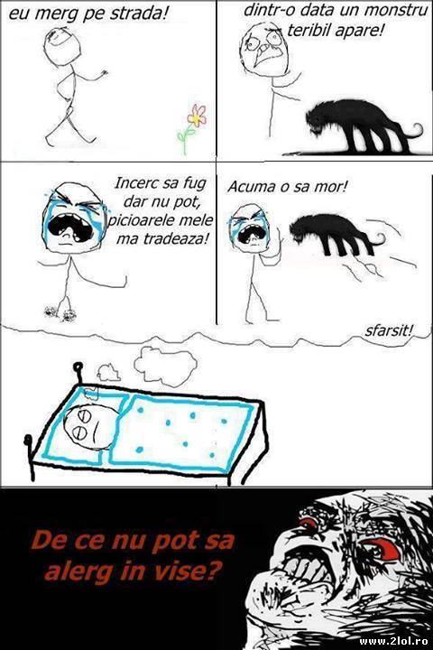 De ce nu pot să alerg în vise? poze haioase