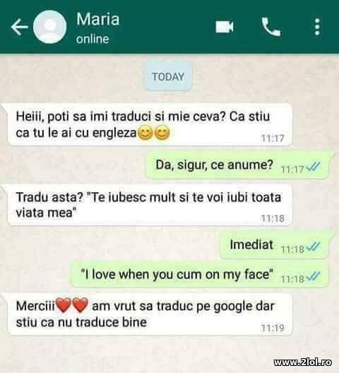 Poti sa imi traduci ceva? poze haioase