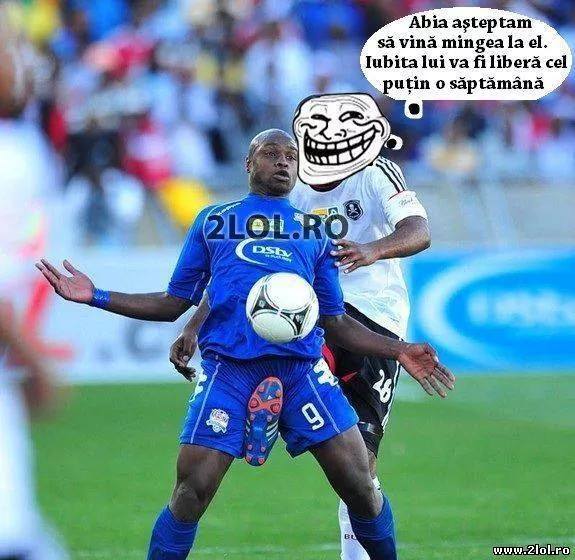 Abia astepta sa vina mingea la el poze haioase