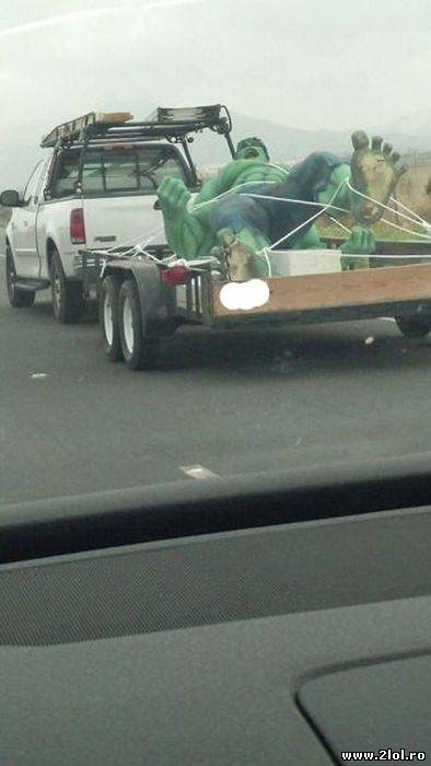 L-au prins pe HULK! poze haioase