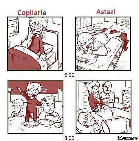 Cum mă tezeam în copilărie și cum o fac acum poze haioase
