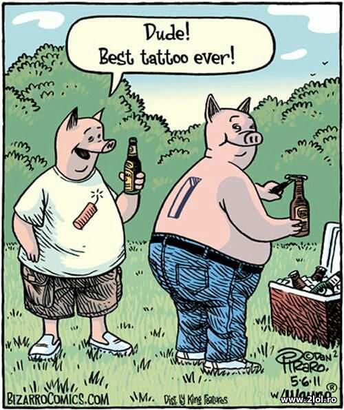 Dude! Best tatto ever! poze haioase