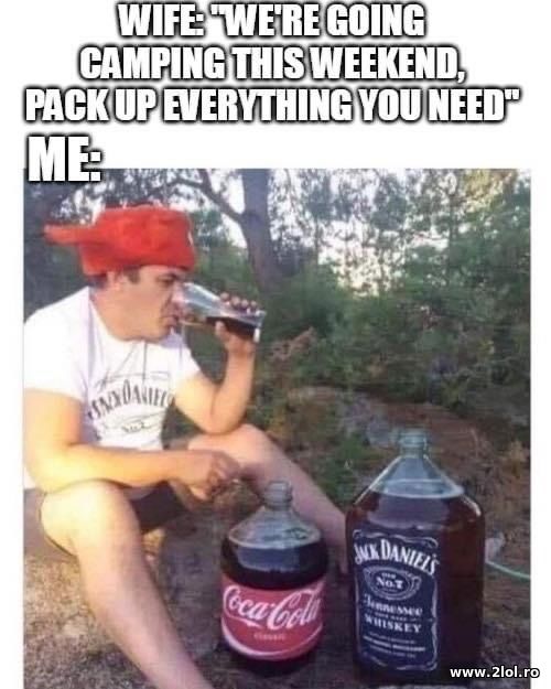 We're going camping this weekend poze haioase