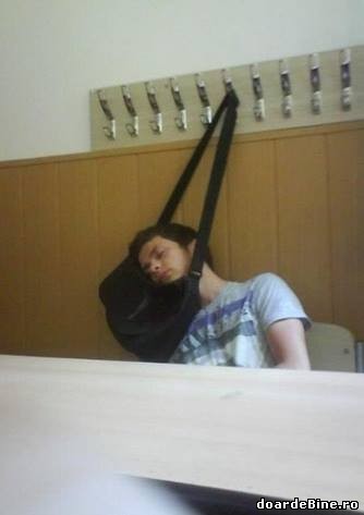 Un veteran în ale dormitului la școală poze haioase