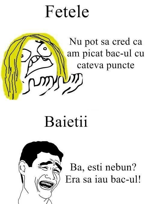 Când pici BAC-ul cu câteva puncte poze haioase
