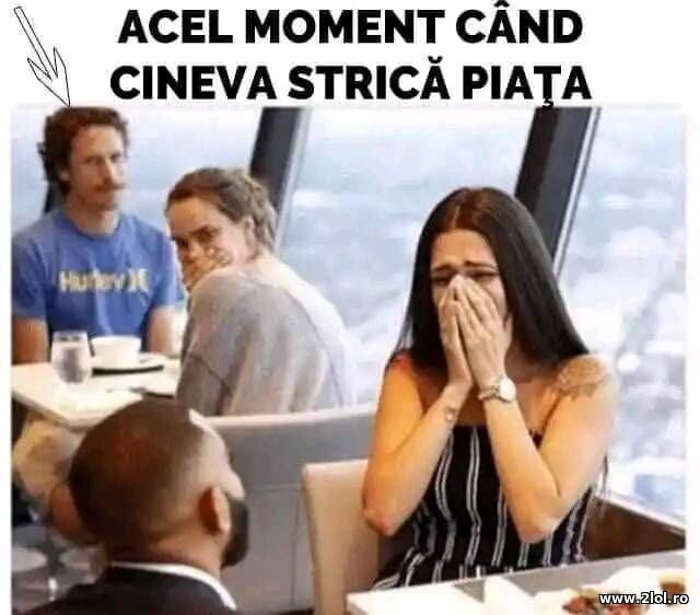 Cand cineva strica piata poze haioase