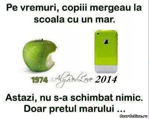 Pe vremuri, copiii mergeau la școală cu un măr poze haioase