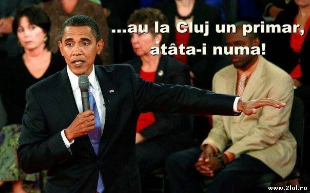 Până si Obama râde de-al nostru Boc poze haioase