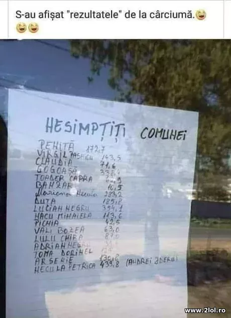 Nesimtitii comunei poze haioase