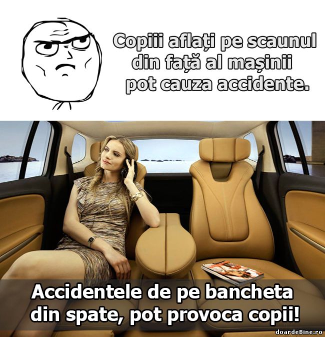Accidentele de pe bancheta din spate poze haioase