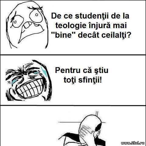 De ce studenții de la teologie înjură mai bine poze haioase