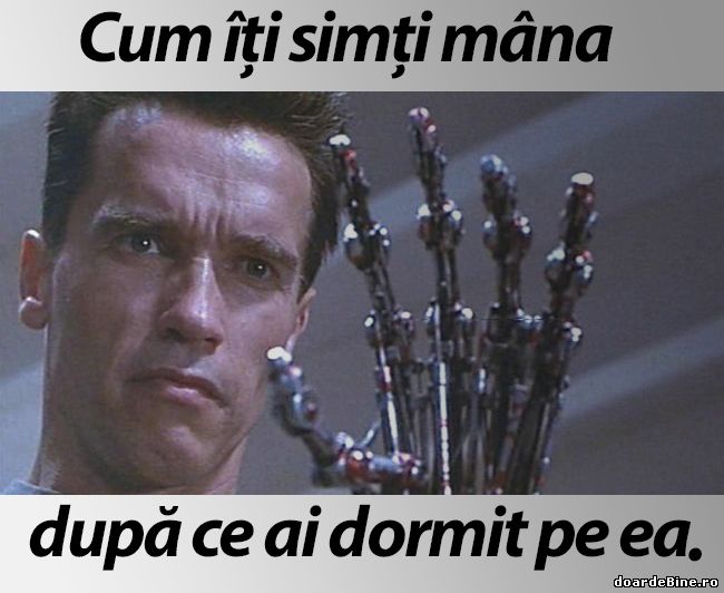 Cum îți simți mâna  după ce ai dormit pe ea poze haioase